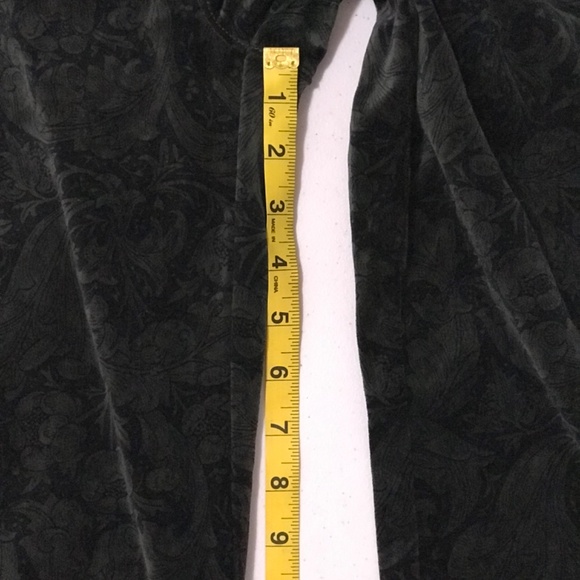 Paige Naomi Velvet Paisley Bootcut Pants Dark Forest - NWT $249 - Picture 12 of 13